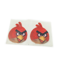 Custom sheet multicolor 3d puff flock heat transfer printing sticker logo for clothing